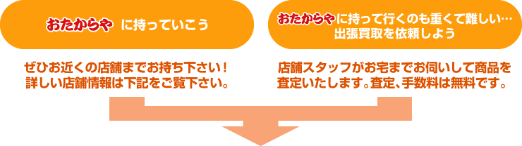 おたからやに持っていこう